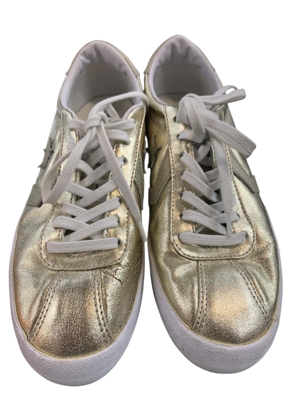 Converse Metallic Gold Low Top Sneakers S9